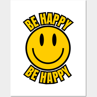 happy face smiley face emoji Posters and Art